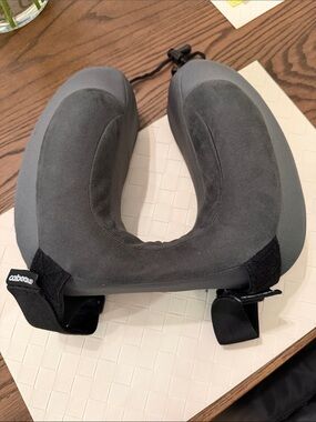 Cabeau Gray Memory Foam Travel Neck Pillow - Comfortable Support